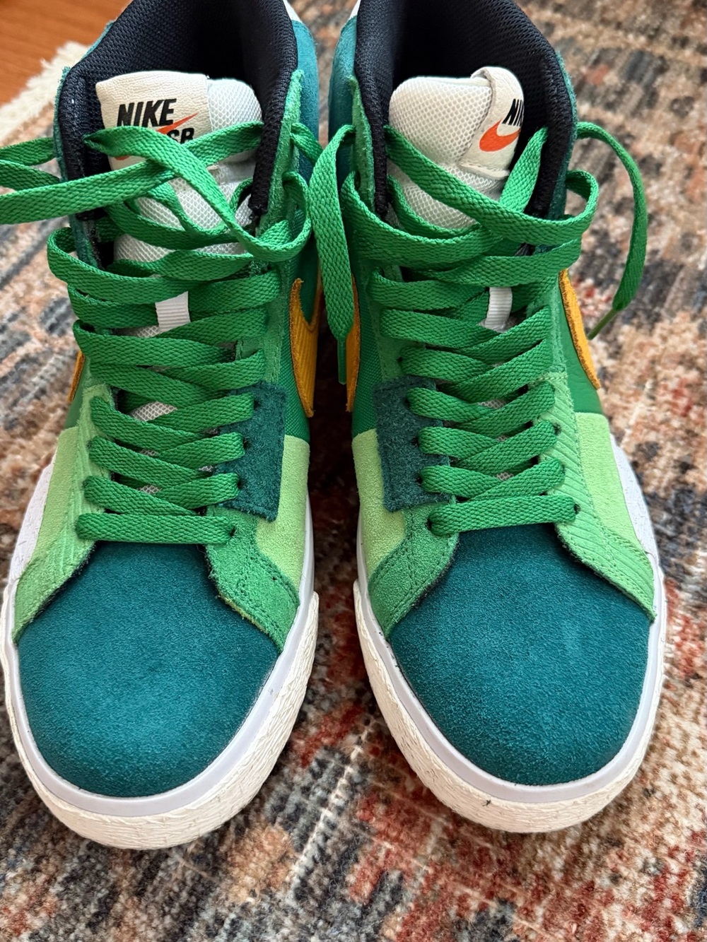 Nike Kids' Green High-Top Sneakers